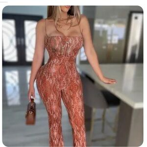 Women's Brown Jumpsuit